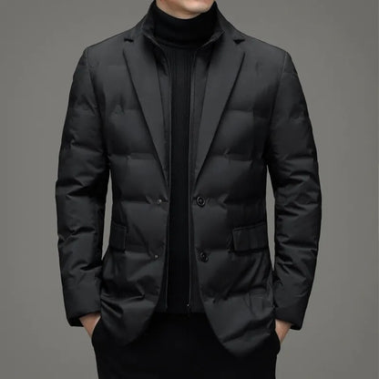 Fake Two-piece Suit Down Jacket Business Men