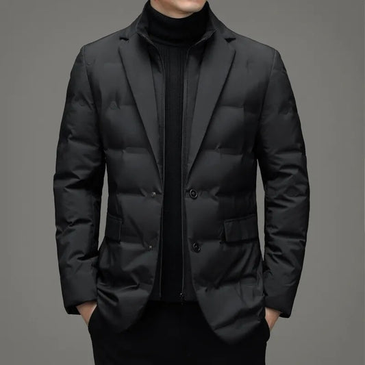Fake Two-piece Suit Down Jacket Business Men