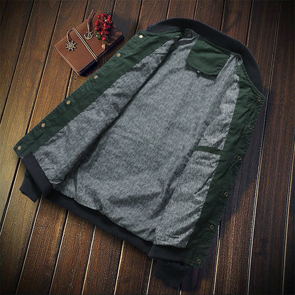 Men's Korean Version Of The Self-cultivation Single-breasted Collar Collar Tide Jacket Men's Casual Jacket Cardigan