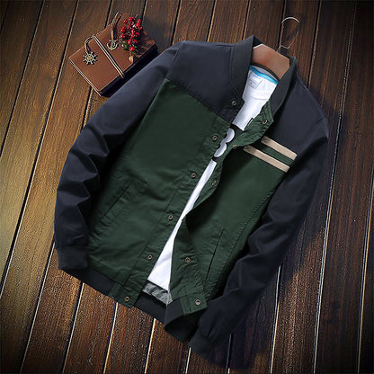 Men's Korean Version Of The Self-cultivation Single-breasted Collar Collar Tide Jacket Men's Casual Jacket Cardigan