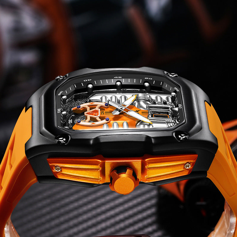 Three-dimensional Hollow Quartz Transparent Bottom Men