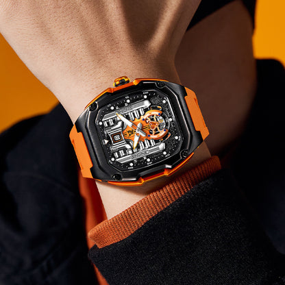 Three-dimensional Hollow Quartz Transparent Bottom Men