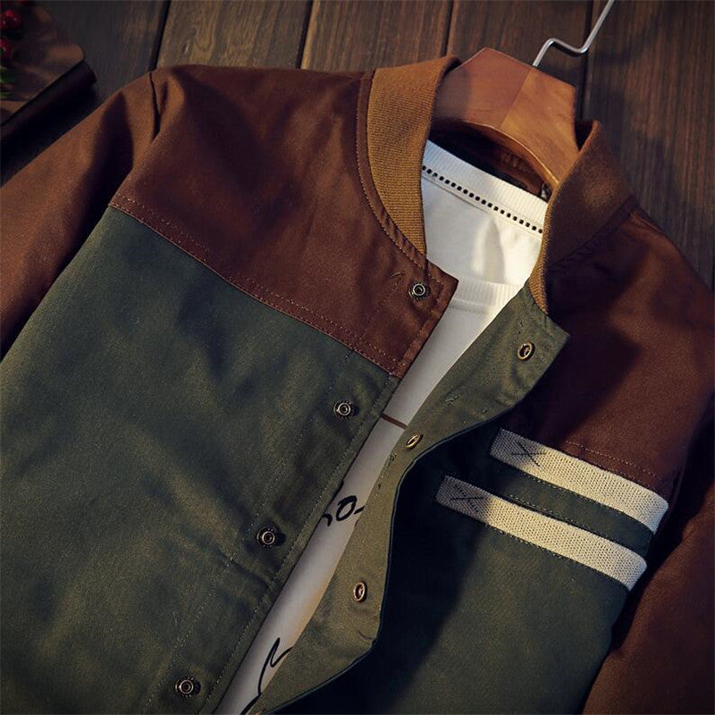 Men's Korean Version Of The Self-cultivation Single-breasted Collar Collar Tide Jacket Men's Casual Jacket Cardigan