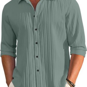 FINIVO FASHION Textured Shirts for Men || Casual Shirt for Men || Shirt for Men|| Men Stylish Shirt || Men Fancy Shirt || Men Full Sleeve Shirt || Plain Shirts for Men