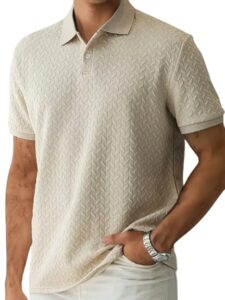 Trillion Jaqquard Men's Polo T Shirt for Men (Polyester Blend | Regular Fit)